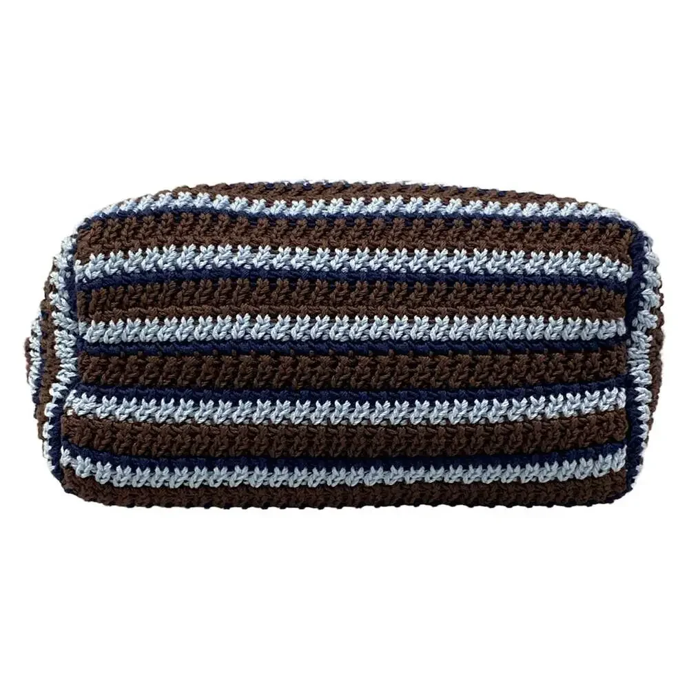 Miu Miu Spirit Handbag 5NE841 Dark Brown Light Blue Dark Navy